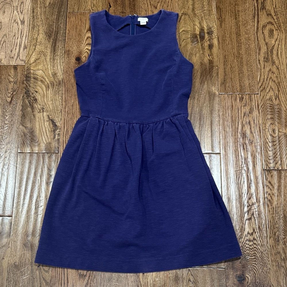 J Crew women’s navy sleeveless dress Sz S